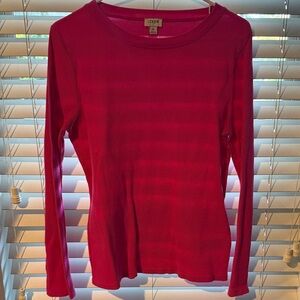 J. Crew Women's Vibrant pink Long Sleeve Tee